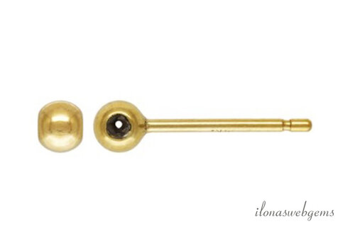 14/20 Gold filled stud earrings approx. 3mm