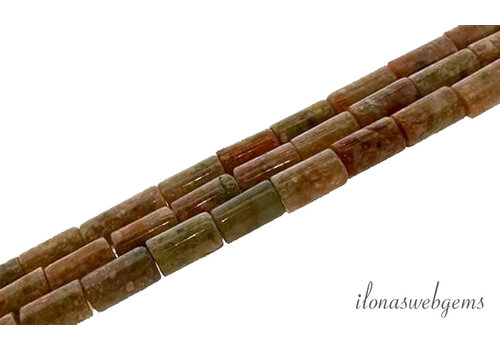 Unakitperlen Zylinder ca. 10x6mm