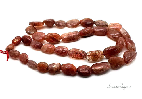 Sonnensteinperlen-Nugget ca. 14x7mm