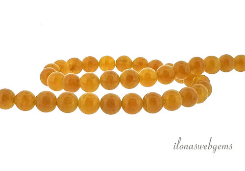 Carnelian - Cornelian beads orange round approx. 6mm