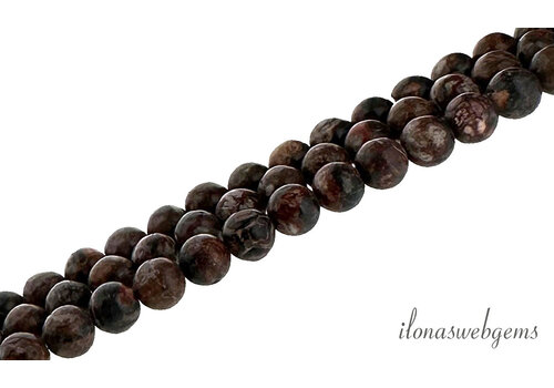 Jaspisperlen rund, ca. 6 mm