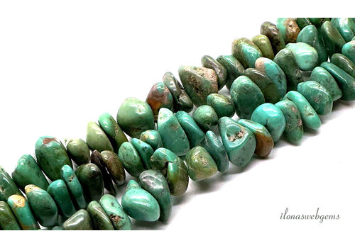 Turkoois kralen ca. 9x7x5mm