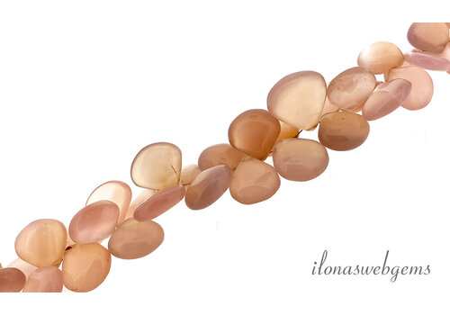 Chalcedony beads drops approx. 12x7mm