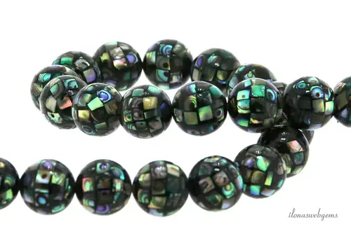 1x Abalone-Perle rund ca. 20mm