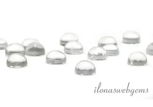 Rock crystal cabochon approx. 4mm