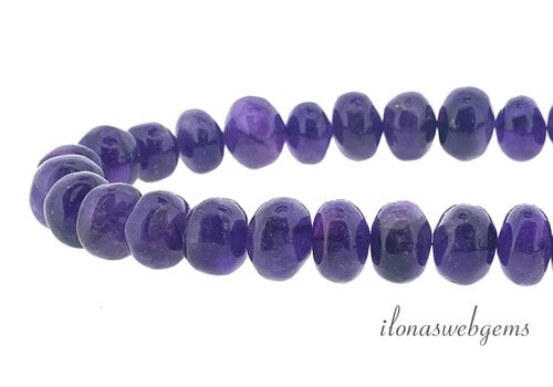Amethystperlen rund, ca. 13x8mm