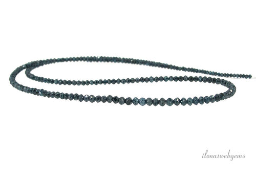 Diamant kralen op-en-aflopend ca. 2.5x2mm 2x1.5mm