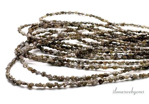 Diamantperlen anthrazit melé ca. 3,5x3mm