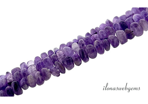 Amethystperlen rund, ca. 7x4mm