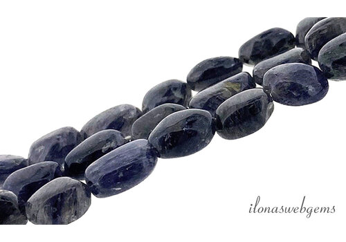 Iolite beads oval approx. 10x7mm