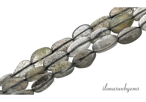 Labradoriet kralen ovaal ca. 9x5mm