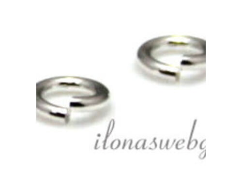 1x Sterlingsilber-Einrastöse Mini ca. 3x0,65mm