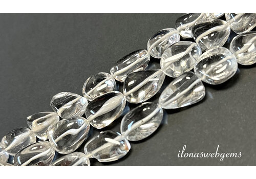 Rock crystal beads free shape approx. 17x12mm