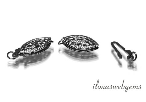 Sterling zilveren slotje ca 12x6mm