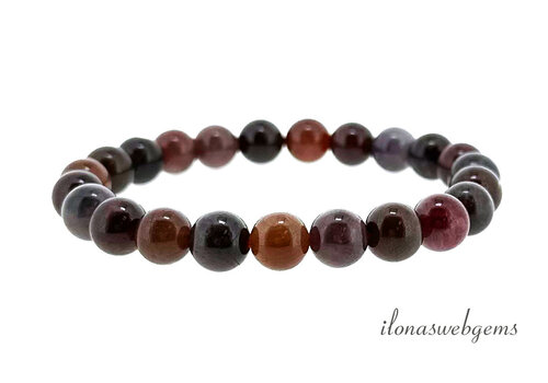 Spinel kralen armband rond ca. 9mm