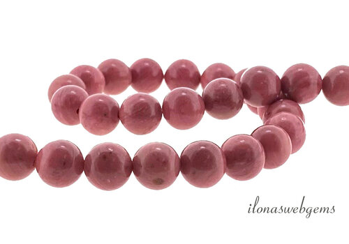 Rhodoniet kralen rond ca. 4mm