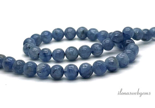 Kyaniet kralen rond ca. 6mm
