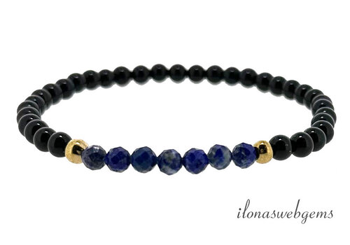 1 x Onyx mit Labradorit-Armband und 1x Onyx mit Apatit-Armband im Wert von 22,95 €