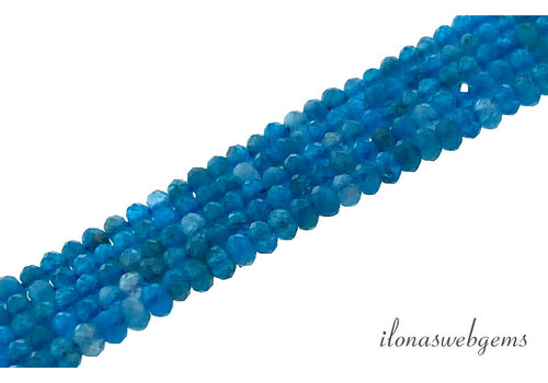 Apatiet kralen facet rondel ca.