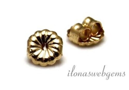 1 paar 14/20 Gold filled poussettes ca.