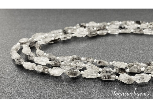 Herkimer Diamond kralen ca.