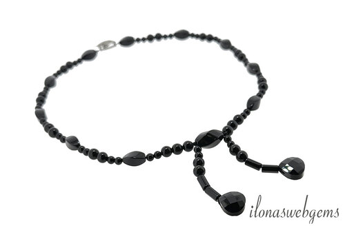 Collier Onyx op-en-aflopend