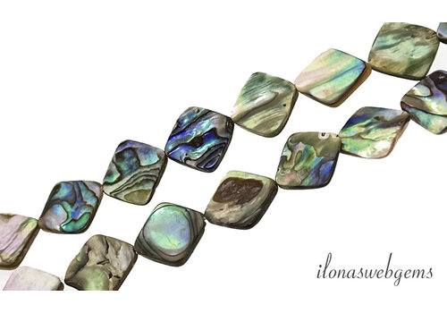 Abalone kralen ruit ca.