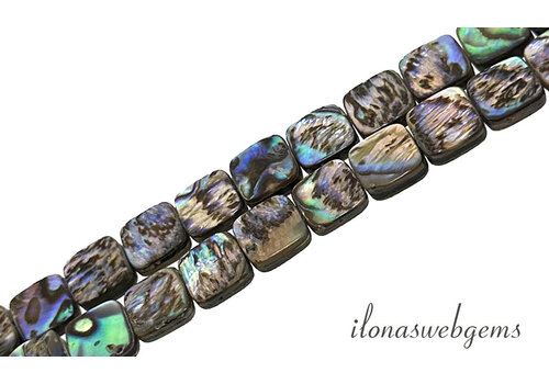 Abalone beads square approx. 10x3mm