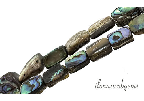Abalone beads free shape approx. 15x10x6mm
