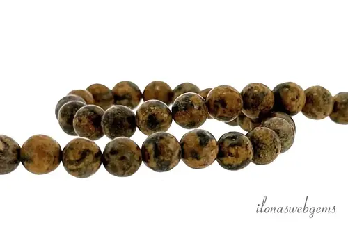 Jasper beads round approx. 6mm