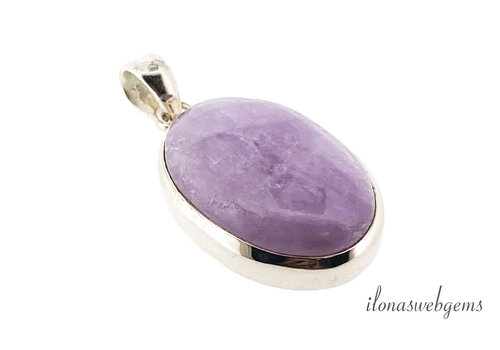 Sterling Silber Kunzit Anhänger ca. 34x20x7mm