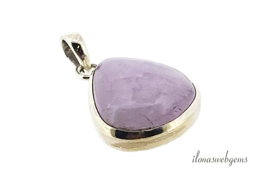 Sterling Silver Kunzite Pendant approx. 27x20x8mm