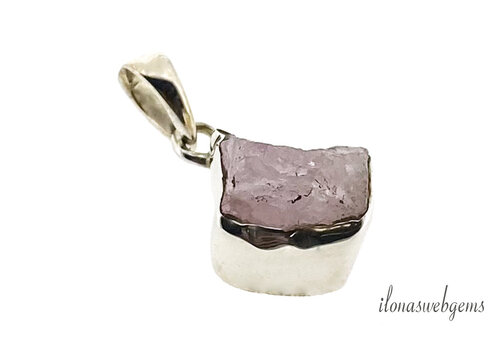 Sterling Silver Pendant Rose Quartz approx. 21x15x11mm