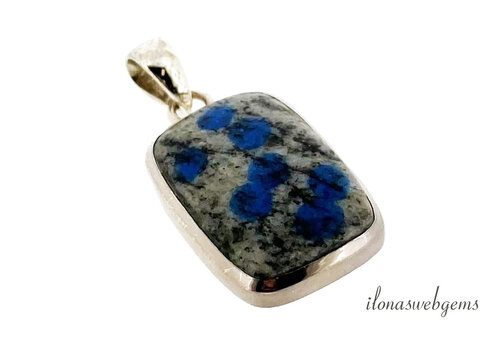 Sterling Zilveren hanger K2 Jaspis ca. 31x18x7mm