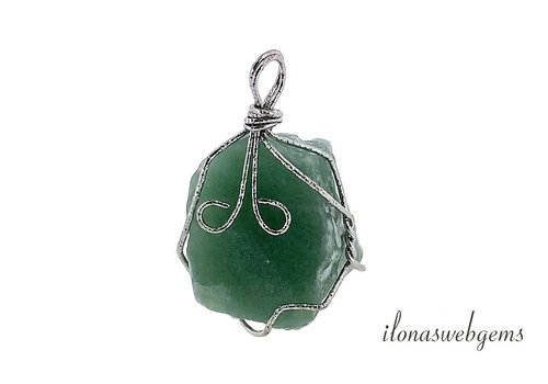 Zilveren wire Aventruijn hanger ca.