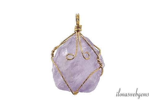 Vermeil wire hanger Amethist ca.