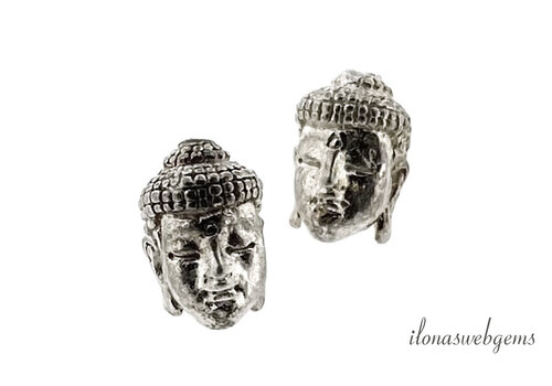 Sterling zilveren Hill Tribe kraal ca. 11x7mm