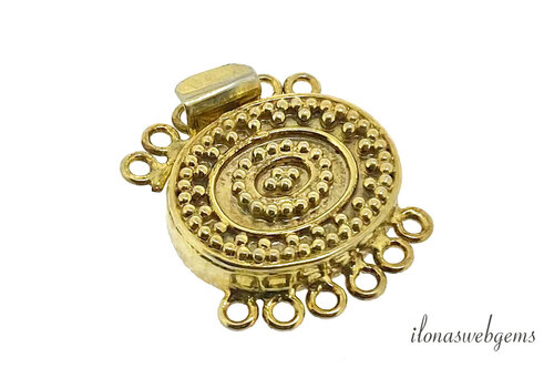 Vermeil bakslot ca. 32x25mm