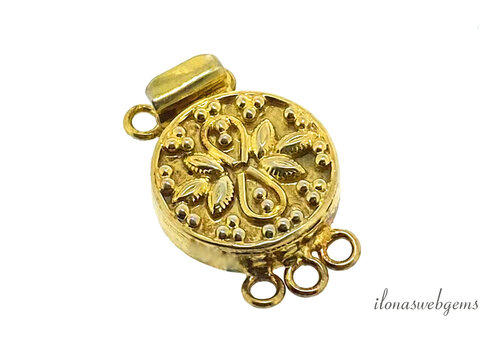 Vermeil bakslot ca. 31x21mm