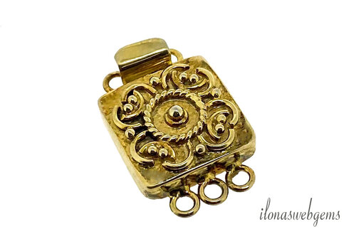 Vermeil box lock approx. 30x20mm