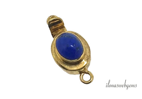 Vermeil bakslot Lapis Lazuli ca.