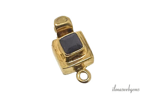 Vermeil bakslot Onyx ca.