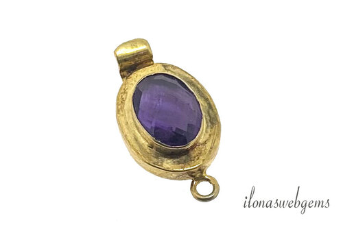 Vermeil bakslot Amethist ca.