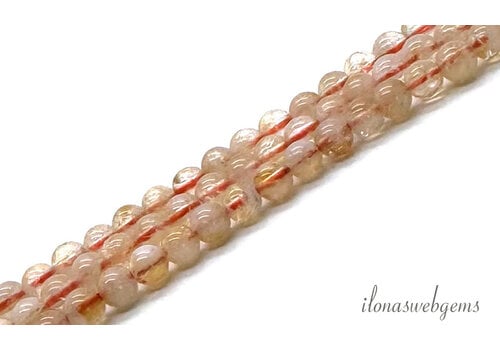 Citrien kralen rond ca. 4mm