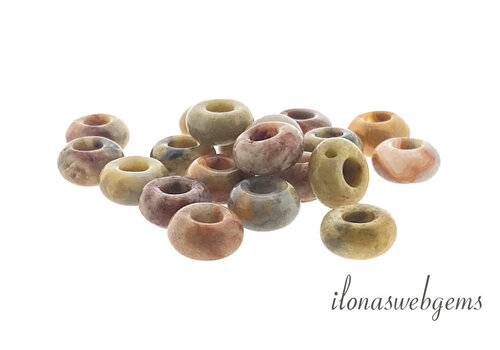 Crazy Agaat donut ca. 10x5mm