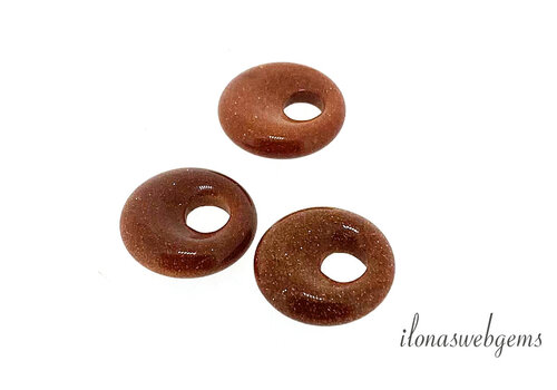 Goldstone donut approx. 18x5mm