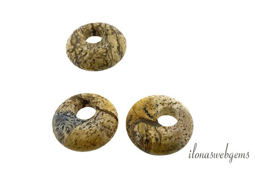 Woestijn Jaspis donut ca. 18x5mm