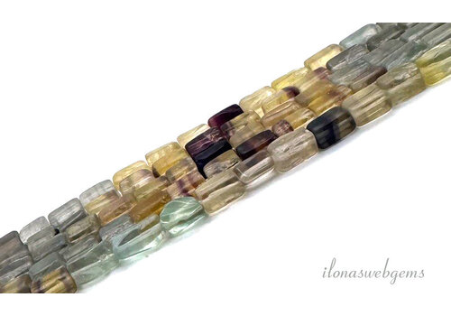 Fluoriet kralen ca. 8x5mm