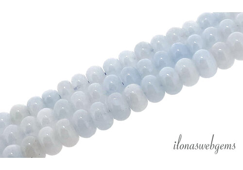 Jade beads rondel approx. 8x5mm