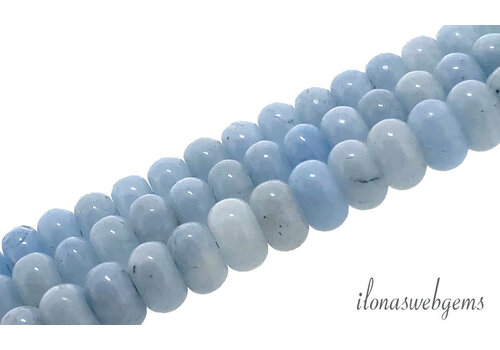 Jade beads rondel approx. 8x5mm